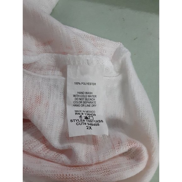 SJS Women's Short Sleeve Shirt Size 2x Floral Print - Picture 8 of 9